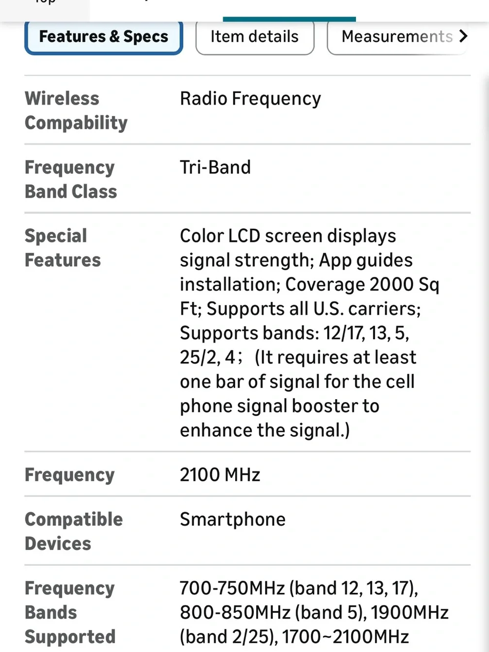 4G/5G Cell Signal Booster Kit - White